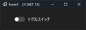 ToggleSwitch Off