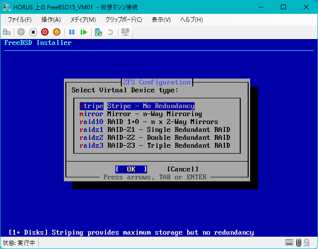 ZFS Configuration: Pool - Virtual Device Type