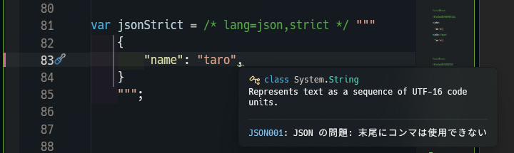 /*lang=json,strict*/ (VS)