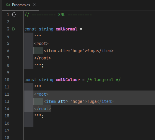 /*lang=XML*/ (Rider)